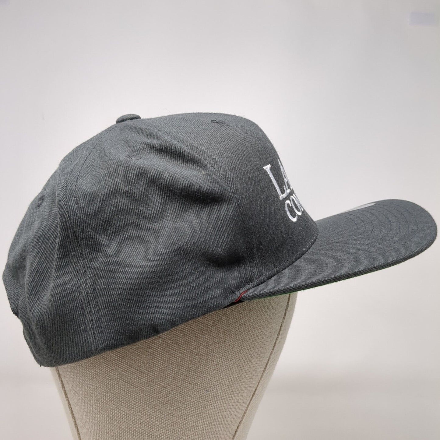 Largo Concrete Snapback Hat Gray OSFA Adjustable Embroidered Yupoong