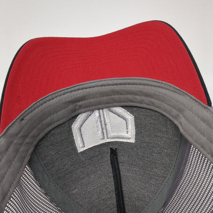 Richardson Mesh Back Trucker Hat Black One Size Embroidered Logo Outdoor