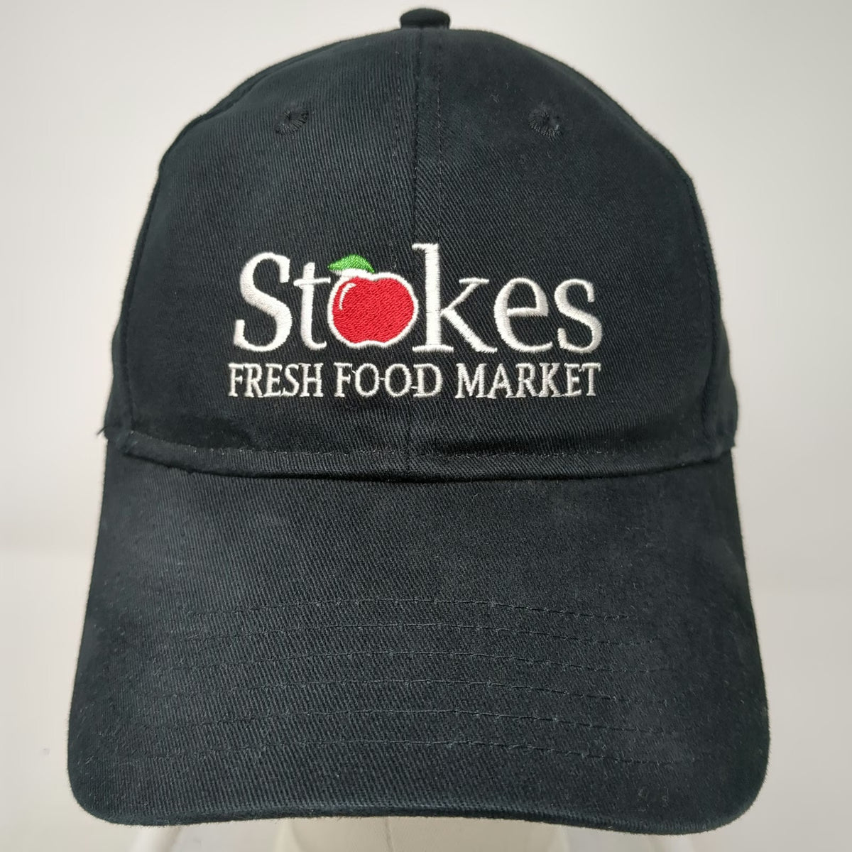 Otto Baseball Cap Black One Size Stokes Fresh Food Market Strapback Cotton Hat
