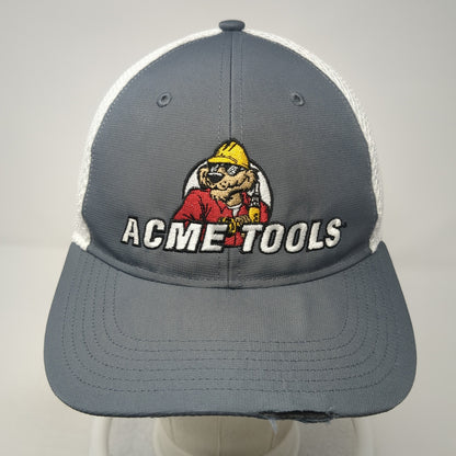 ACME Tools Strapback Trucker Hat Gray One Size Adjustable Mesh Back Richardson