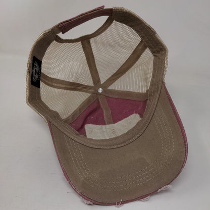 Blessed Hot Mess Trucker Hat Multicolor One Size Mesh Back Distressed Katydid