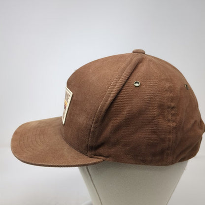 Fasthouse 5 Panel Brown One Size Snapback Flat Brim Patch We Race Sometimes Hat