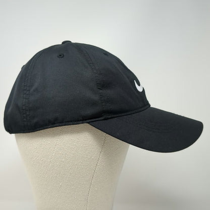 Nike Baseball Cap Black One Size Proofpoint Swoosh Dri-Fit Strapback Hat