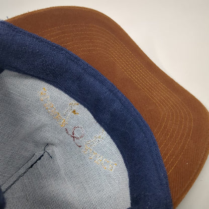 Otto 5 Panel Blue Hat One Size Cotton Twill Ranch Antlers Slideback Buckle Logo