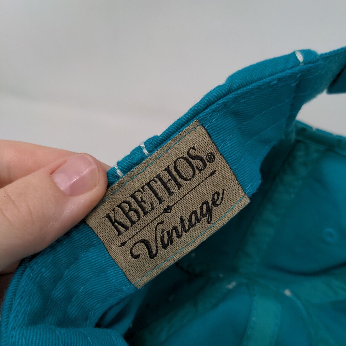 Bride Squad Strapback Hat Blue OSFM Embroidered Distressed KB ETHOS Vintage