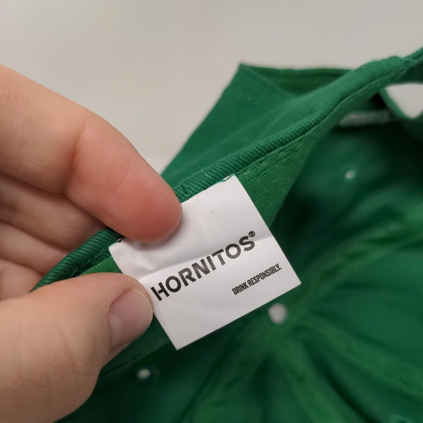 Hornitos Slideback Hat Green One Size Adjustable Embroidered Drink Responsibly