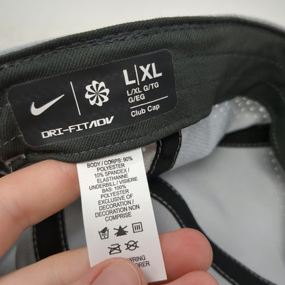 Nike Baseball Cap Gray Size L / XL Dri-Fit ADV Perforated Lightweight Sport Hat