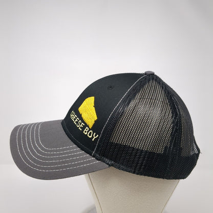 Cheese Boy Snapback Mesh Back Trucker Hat Black One Size 6 Panel Otto
