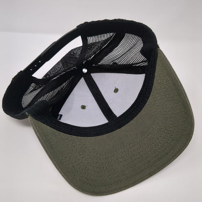 FUEL'D Apparel and Design Snapback Trucker Hat Green OSFA Mesh Back