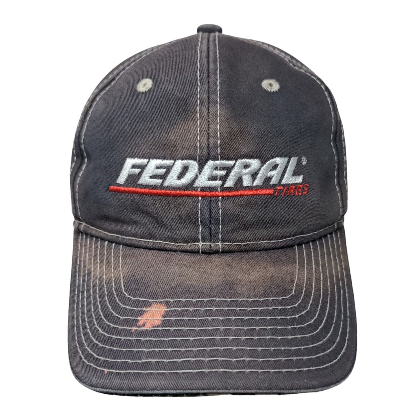 Federal Tires Strapback Hat Blue Adult Embroidered 6 Panel Outdoor Cap