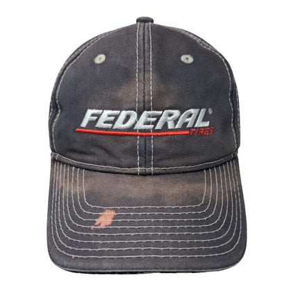 Federal Tires Strapback Hat Blue Adult Embroidered 6 Panel Outdoor Cap