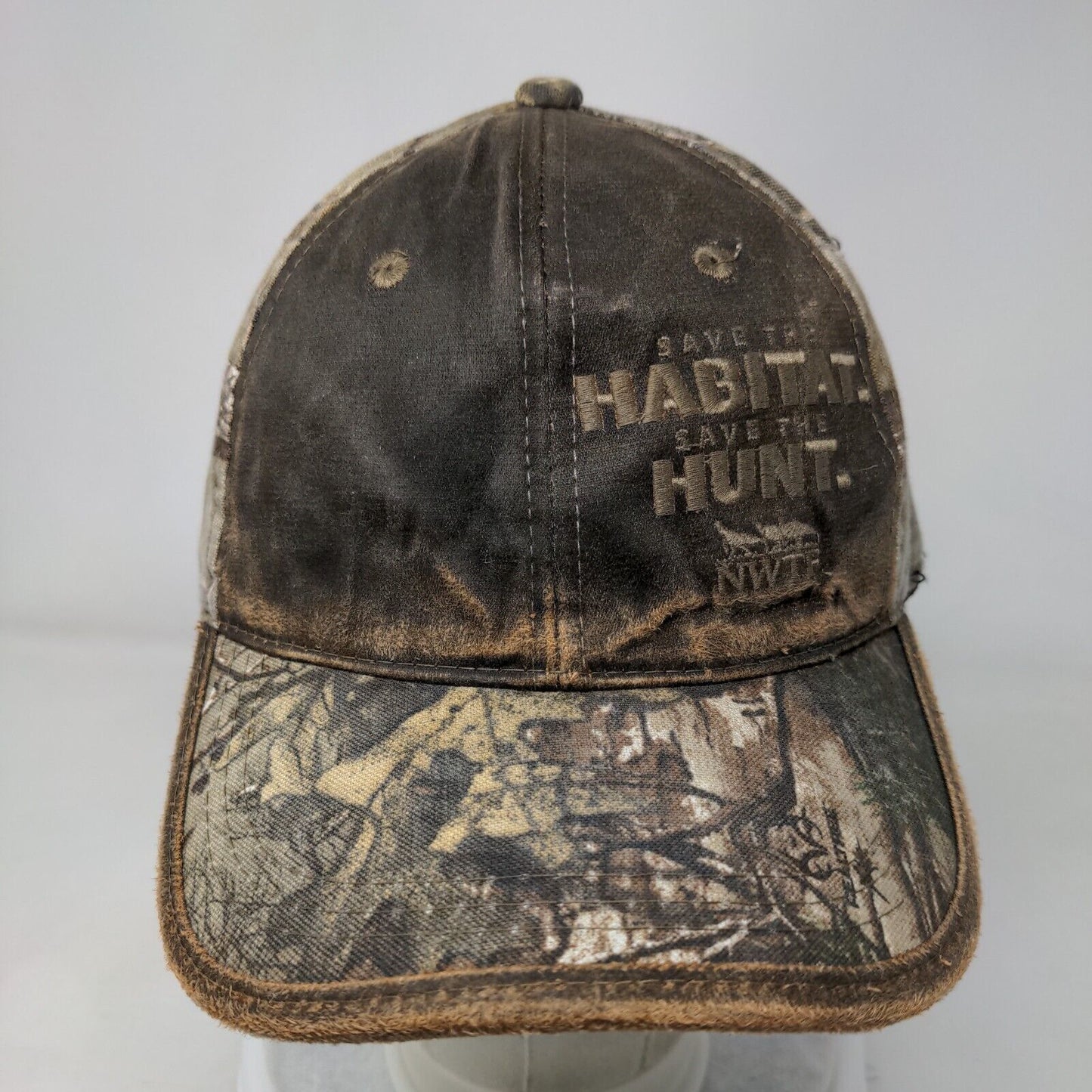 Save The Habitat Save The Hunt Strapback Hat Camo OSFM Outdoor Cap