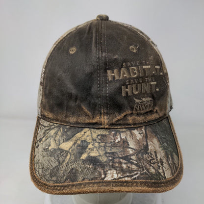 Save The Habitat Save The Hunt Strapback Hat Camo OSFM Outdoor Cap