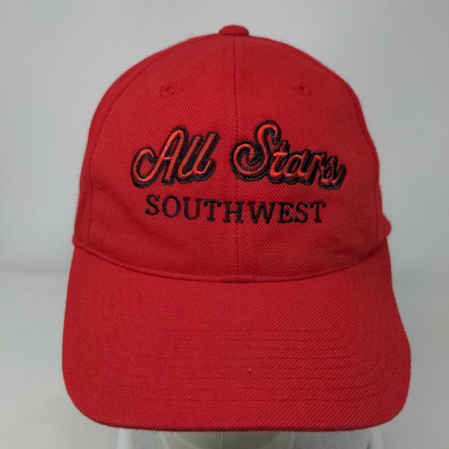 All Stars Southwest Fitted Hat Red M/L Flexseam Embroidered Outdoor Cap