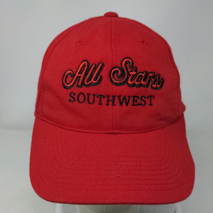 All Stars Southwest Fitted Hat Red M/L Flexseam Embroidered Outdoor Cap