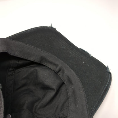 Skull Bones Women's Slideback Hat Black OS Adjustable Embroidered Distressed