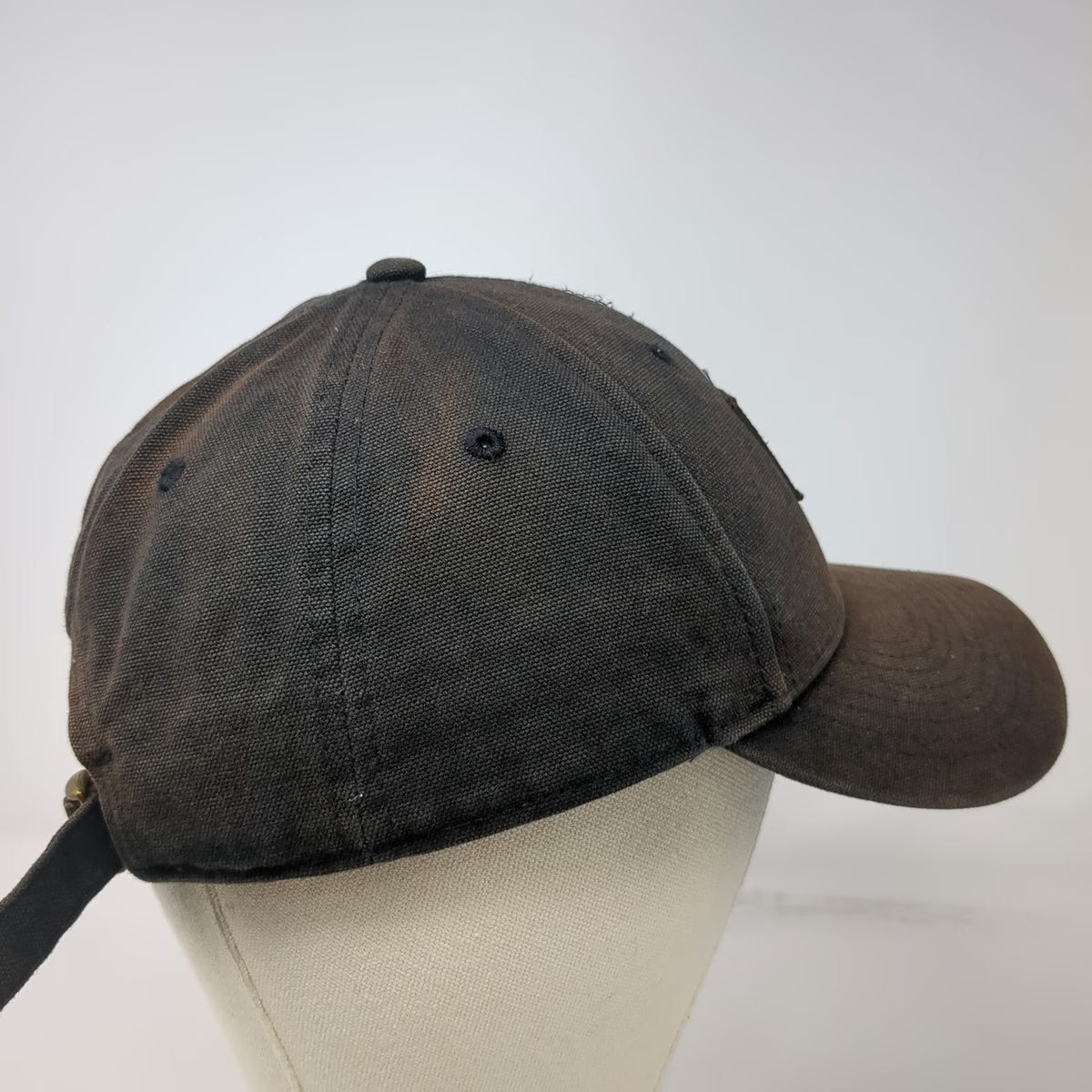 Quiksilver Baseball Cap Black One Size Canvas Patch Boardriding Hat Slideback