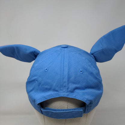 Stitch Ear Strapback Hat Blue One Size Adjustable Vent Holes Disney