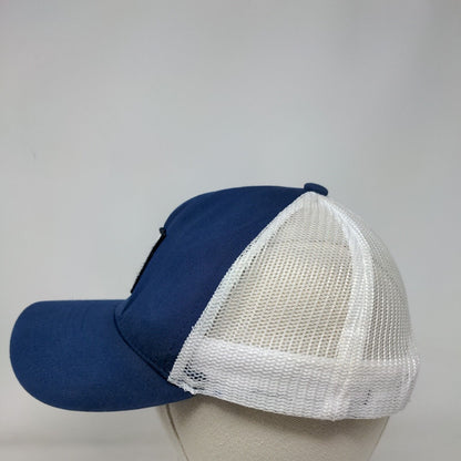 Brixton Snapback Trucker Hat Blue One Size Adjustable Mesh Back Fishing Nets