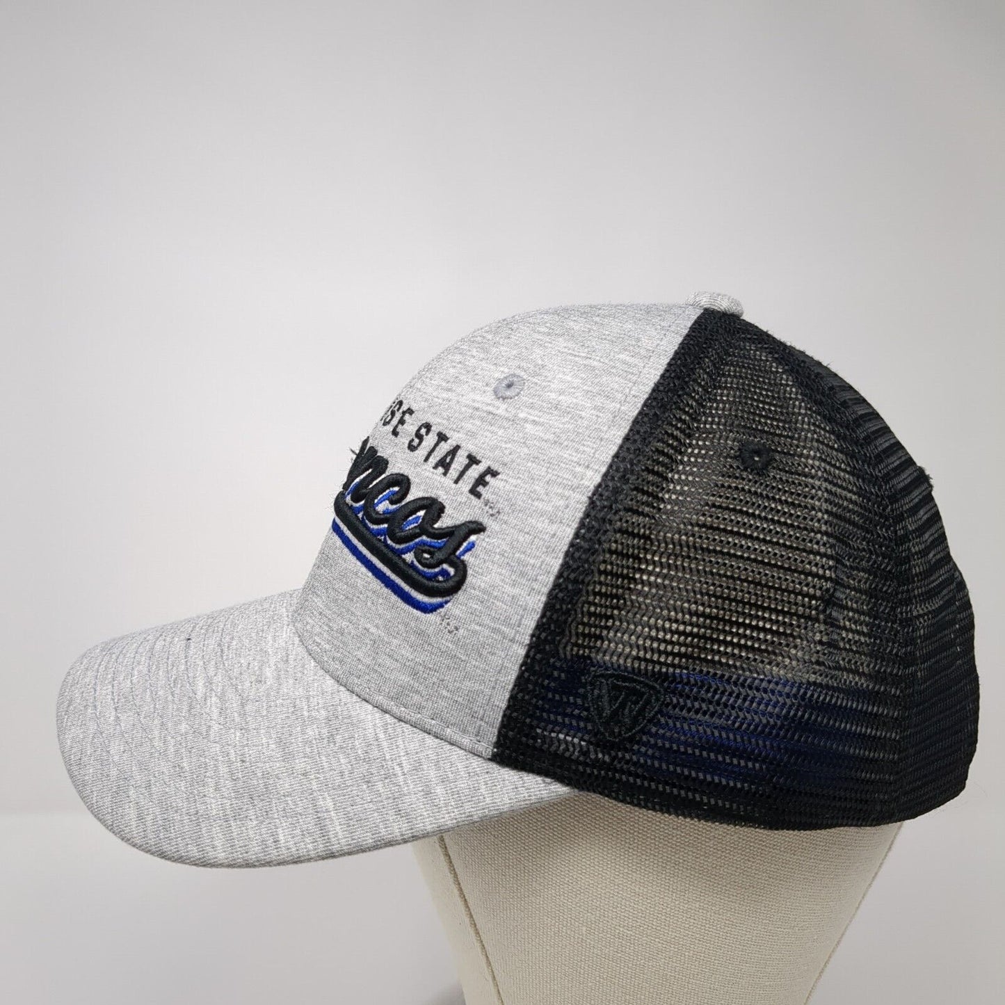 Boise State Broncos Snapback Mesh Back Hat Gray Embroidered Logo NCAA