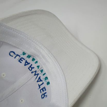 Hit Baseball Cap White One Size Clearwater Analytics Cotton Strapback Hat Tech