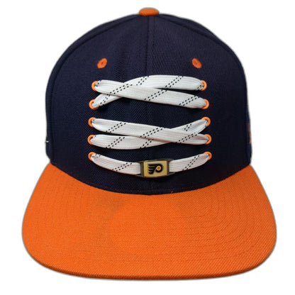 Philadelphia Flyers NHL Zephyr Snapback Hat Blue Orange One Size Lacer Laces