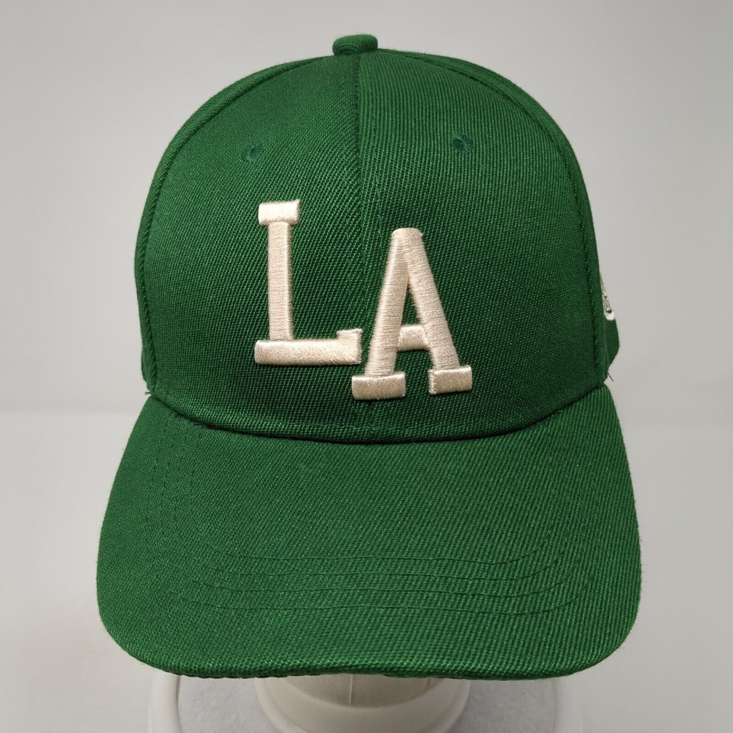LA Los Angeles California Slideback Baseball Cap Green OS Adjustable Embroidered
