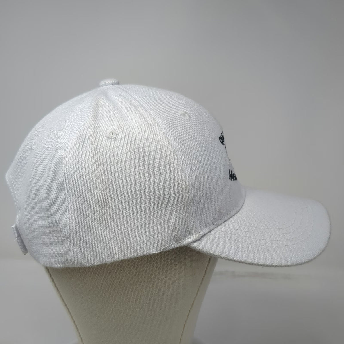 Baseball Cap White One Size Heat & Cool LLC Handshake Strapback Hat Acrylic HVAC