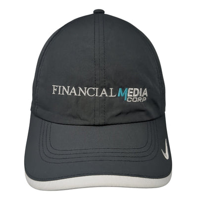 Financial Media Corp Strapback Hat Black One Size Adjustable Nike