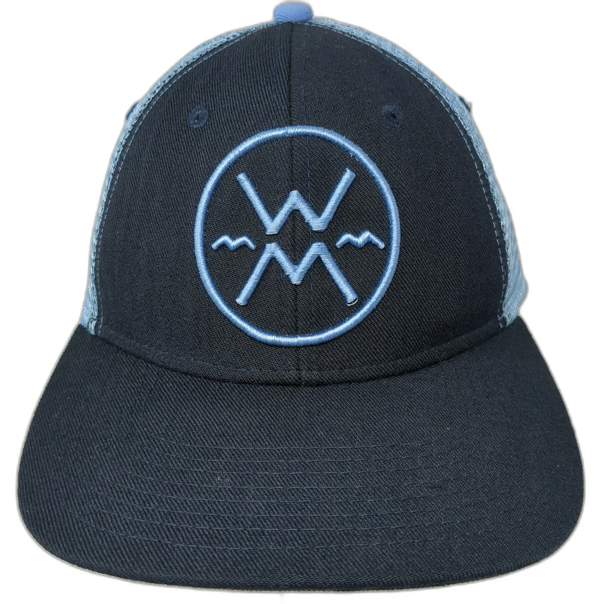 Werner Paddles Trucker Hat Blue One Size Mesh Snapback Embroidered Logo Mountain