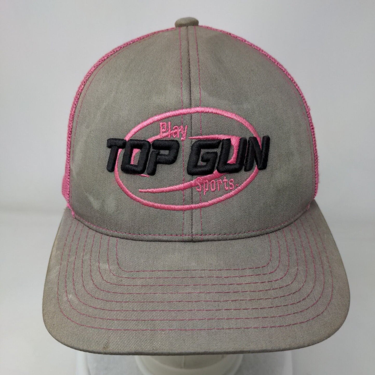 Top Gun Sports Snapback Mesh Back Trucker Hat Multi One Size Embroidered