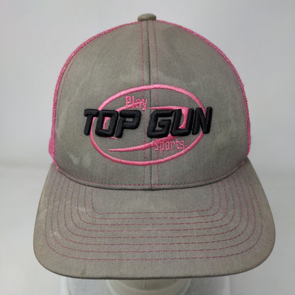 Top Gun Sports Snapback Mesh Back Trucker Hat Multi One Size Embroidered