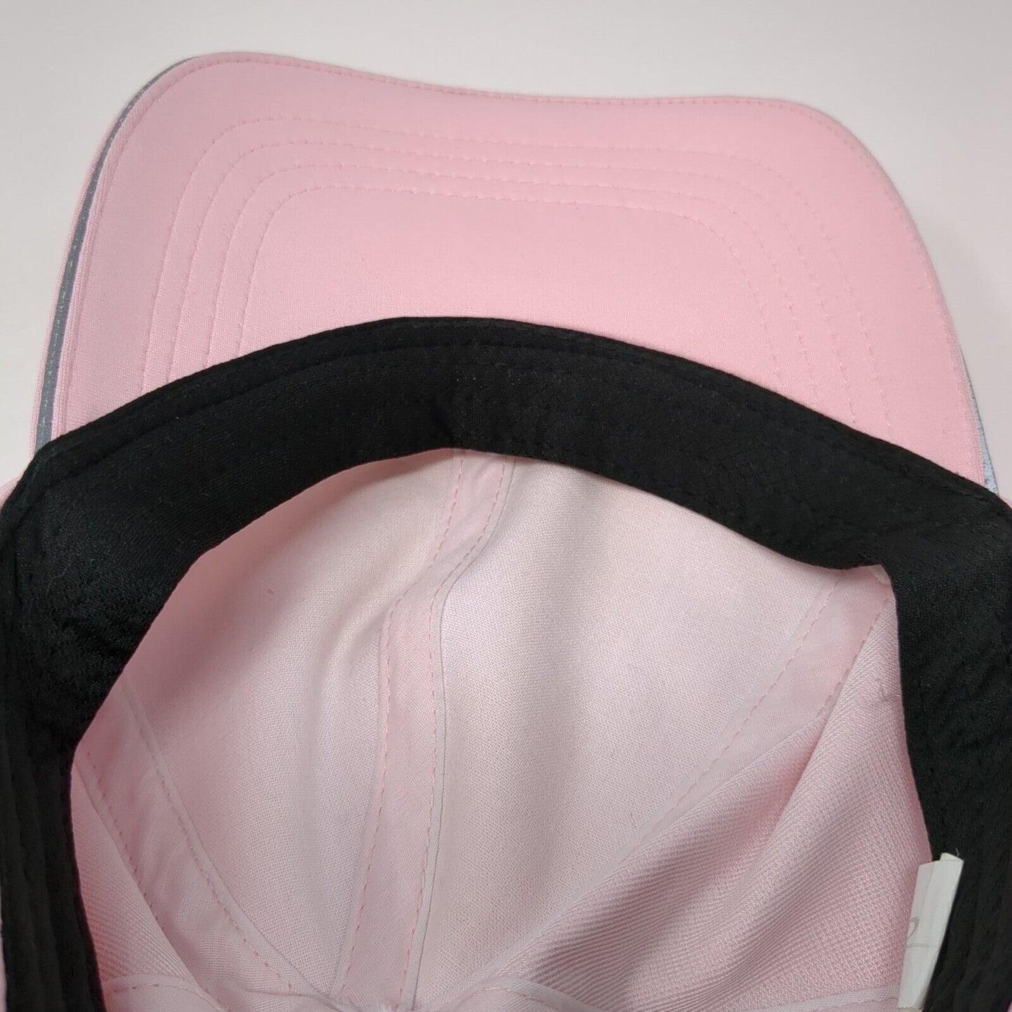 Unbranded Strapback Hat Pink One Size Adjustable Ponytail Solid Blank