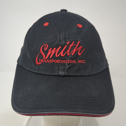 Smith Transportation Inc. Strapback Baseball Cap Black One Size Adjustable