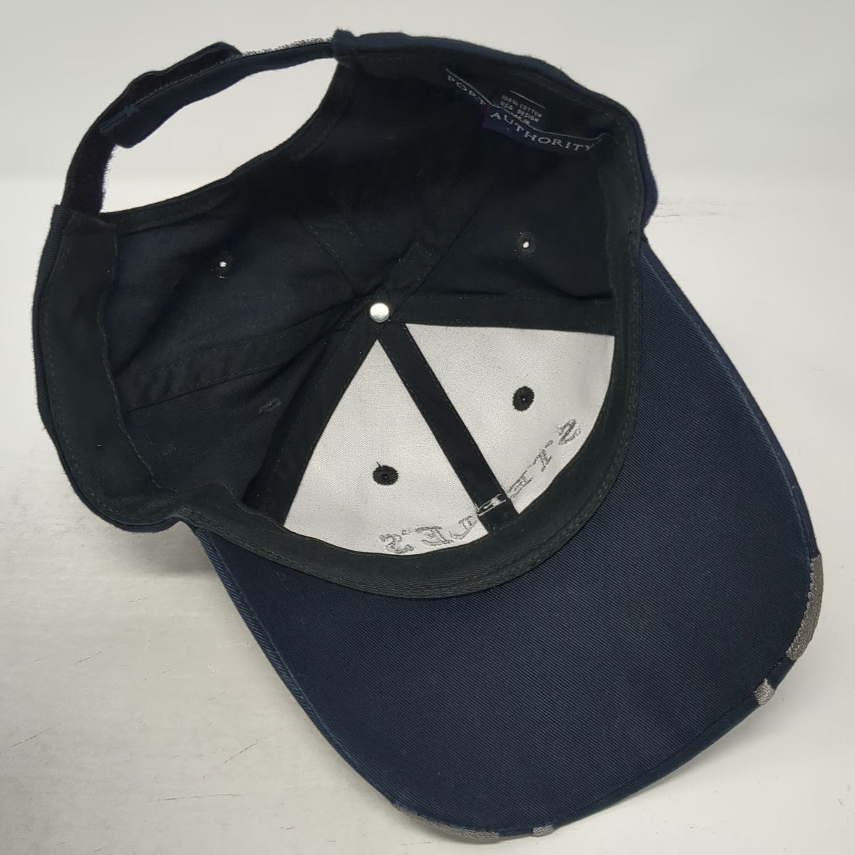 Port Authority Baseball Cap Black One Size Steele's Custom Cycles Flames Hat