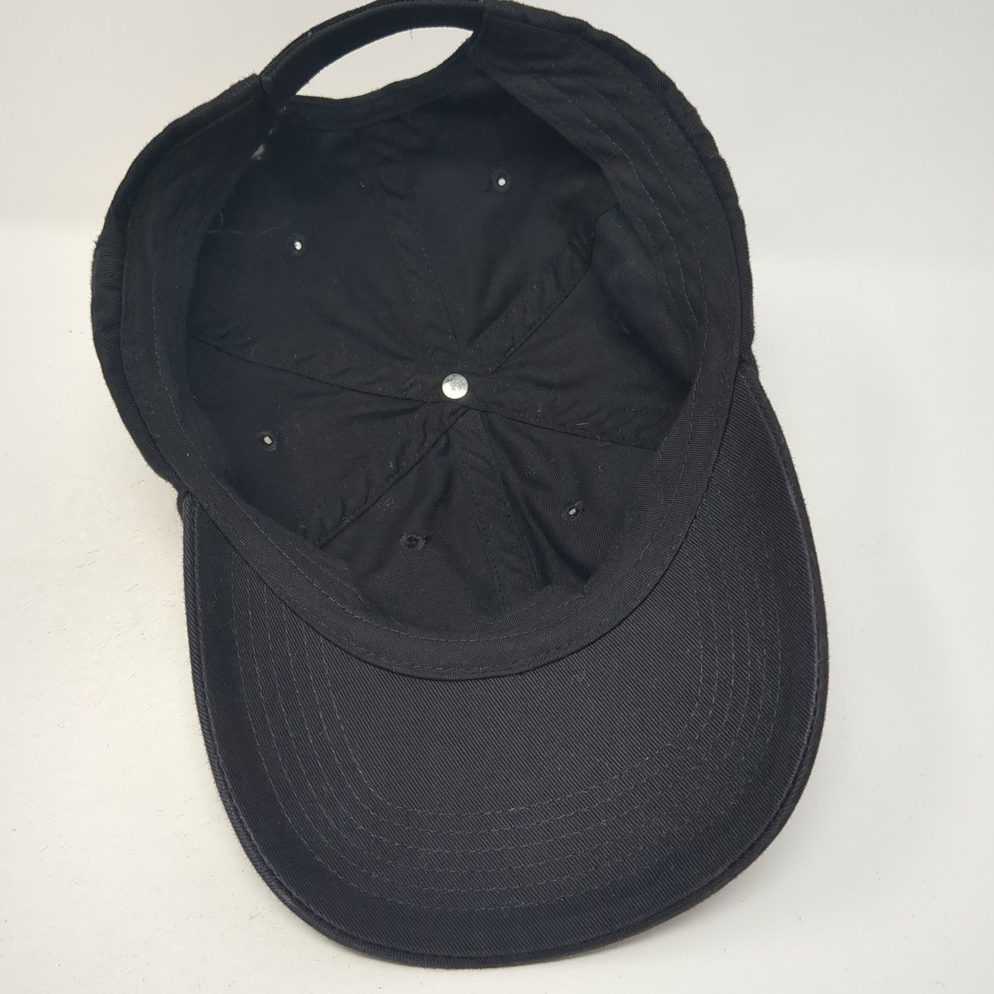 Unbranded Strapback Hat Black One Size Adjustable Outdoor Blank Solid