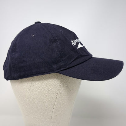MarineMax Boat Yacht Blue Baseball Cap One Size Slideback Hat Embroidered Logo