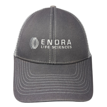 ENDRA Life Sciences Strapback Trucker Hat Gray One Size Mesh Back
