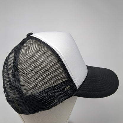 Cobra Snapback Trucker Hat Black One Size Adjustable Mesh Back Rope Blank