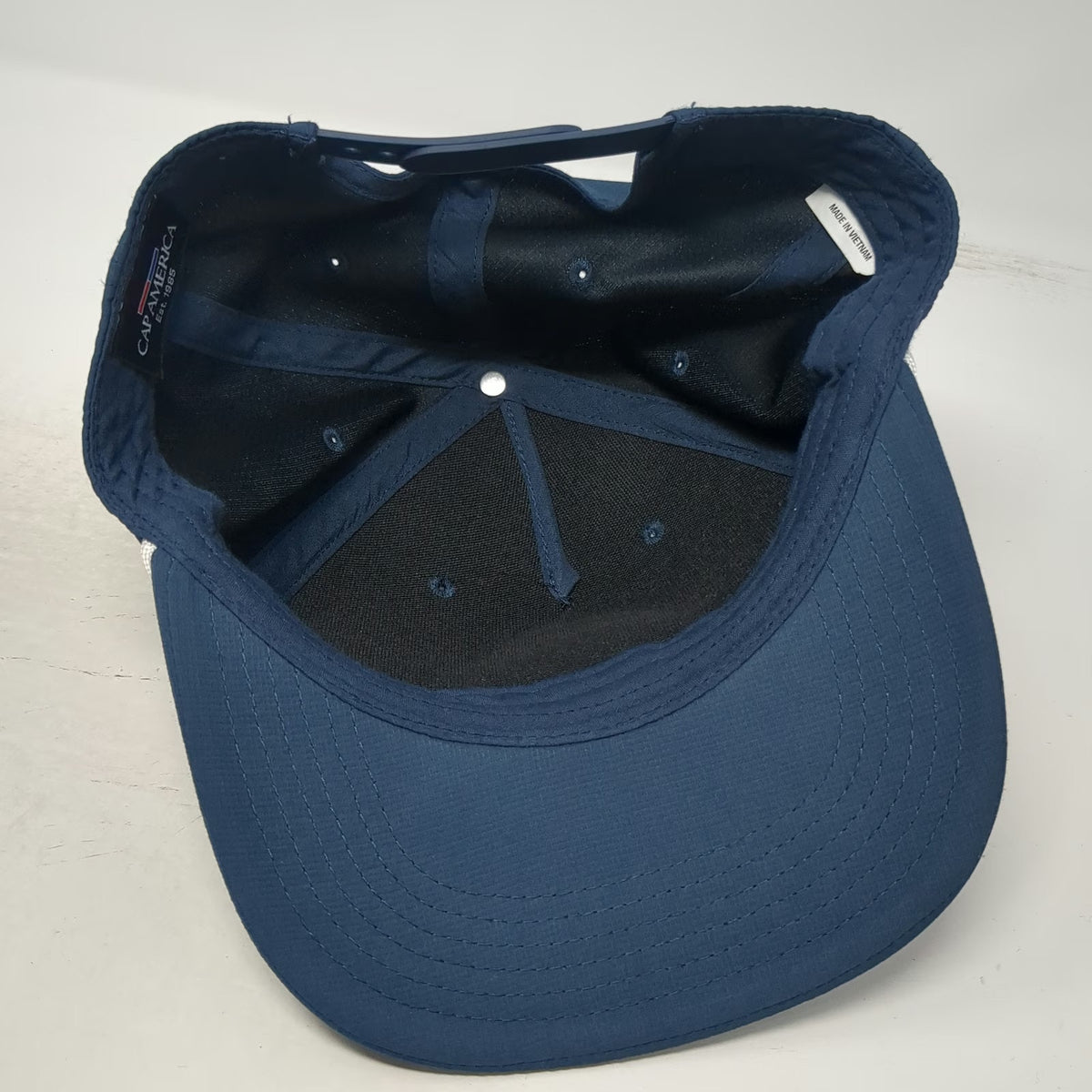 Cap America 5 Panel Blue One Size Rope Snapback Idaho Farms For Vets Golf Hat