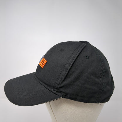5.11 Tactical 2012 Strapback Hat Black One Size Adjustable Embroidered