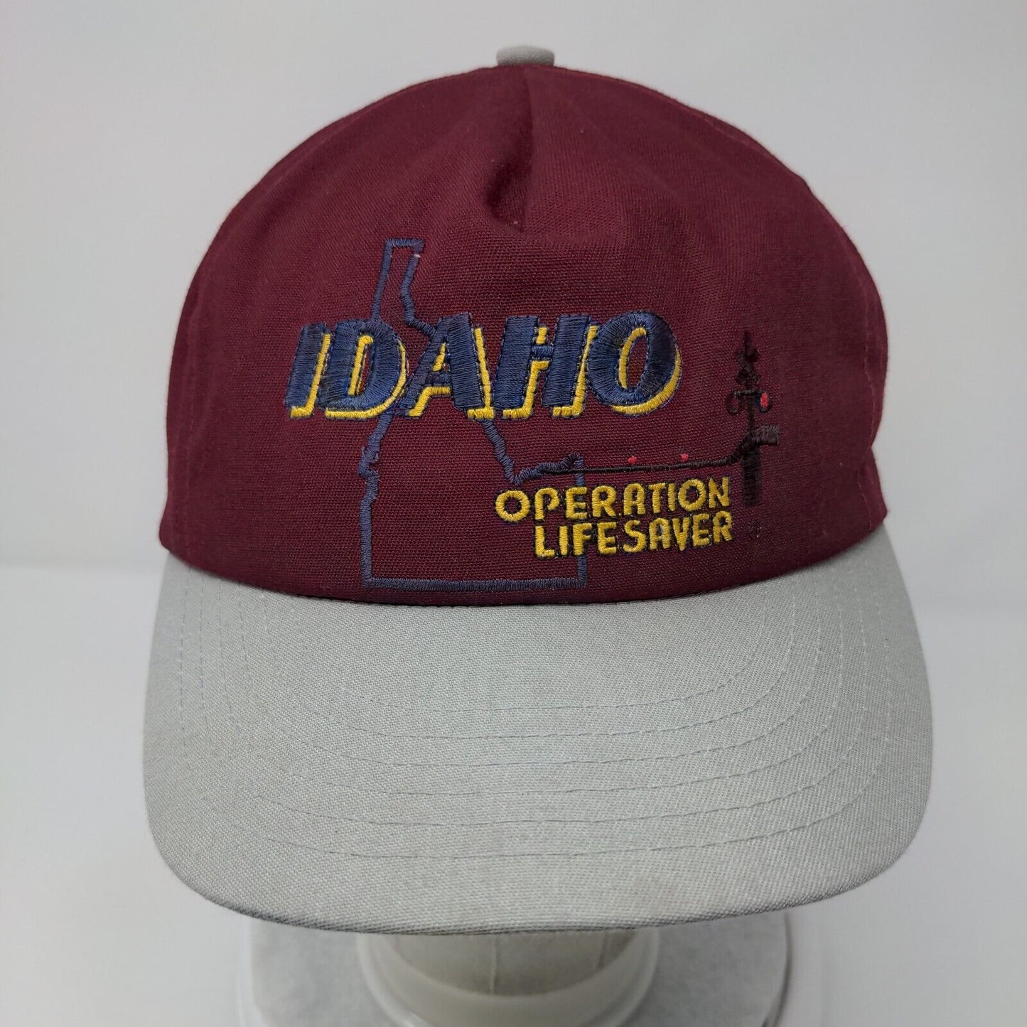 Idaho Operation Lifesaver Snapback Hat Multi OSFA Adjustable Embroidered