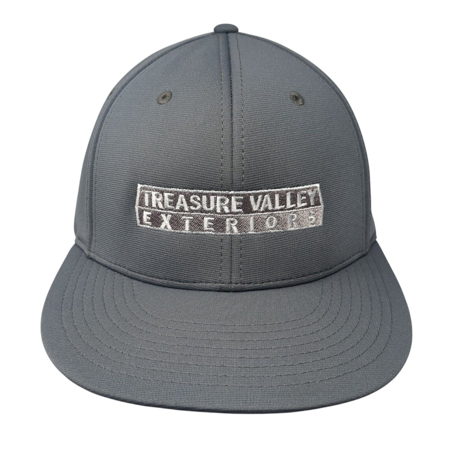Treasure Valley Exteriors Fitted Hat Gray L/XL Embroidered PTS 20 Richardson