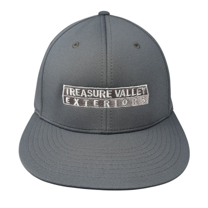 Treasure Valley Exteriors Fitted Hat Gray L/XL Embroidered PTS 20 Richardson