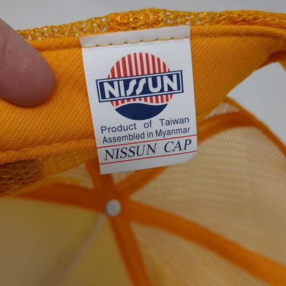 Emkapp Cruisin to 30 Est. 1993 Trucker Hat Yellow OS Adjustable Mesh Back Rope