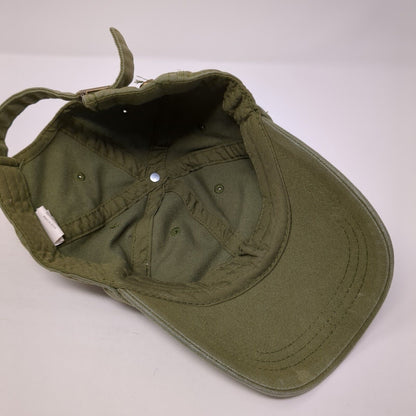 Unbranded Slideback Hat Green One Size Adjustable Blank Vent Holes
