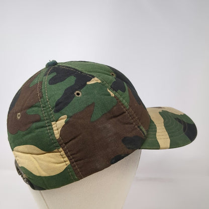 UA Headwear Baseball Cap Green Camo Woodland One Size Adjustable Snapback Hat