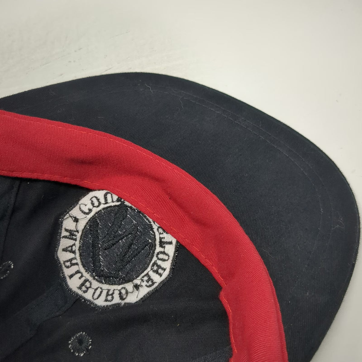 Marlboro Country Store Baseball Cap Black Slideback Red Embroidery Hat Vintage