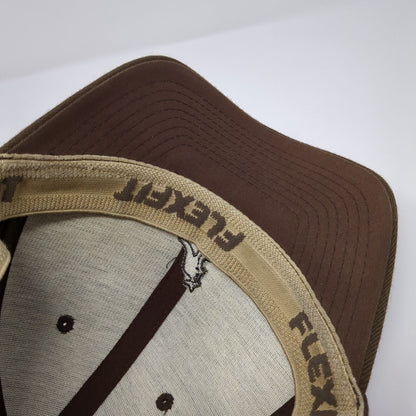 Kangol Kangaroo Fitted Hat Brown L/XL Embroidered Flexfit 6 Panel
