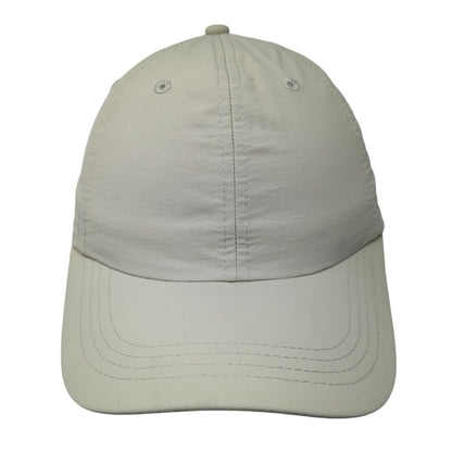 Unbranded Strapback Hat Tan One Size Adjustable Embroidered 6 Panel Blank